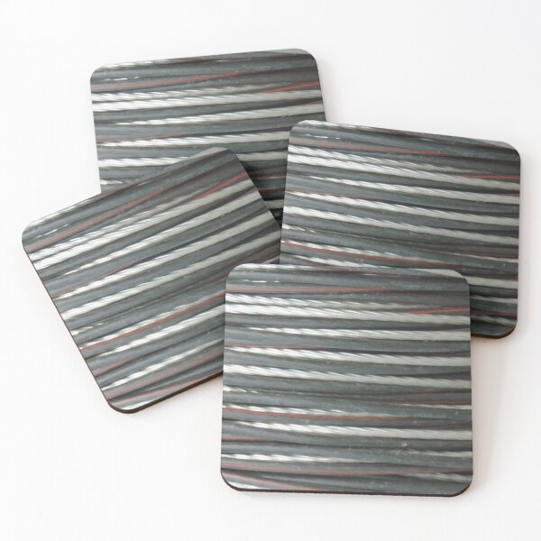 Item preview, Steel Cable Abstract Photo Fabric Pattern designed and sold by H3designs.