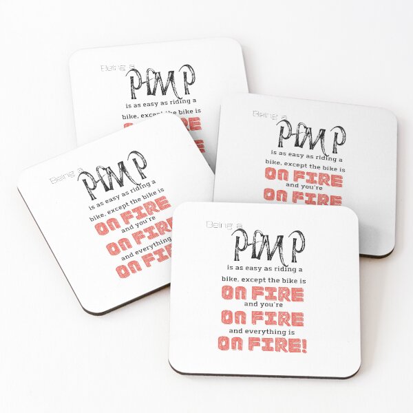 Item preview, funny project manager (PfMP) saying on fire designed and sold by Awesomefamily.