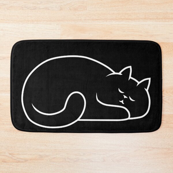 Item preview, White napping cat. designed and sold by TheNapCat.