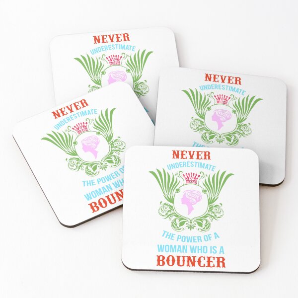 Item preview,  Never under estimate a Woman Bouncer...... designed and sold by BeautonFashions.
