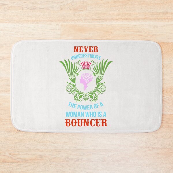 Item preview,  Never under estimate a Woman Bouncer...... designed and sold by BeautonFashions.