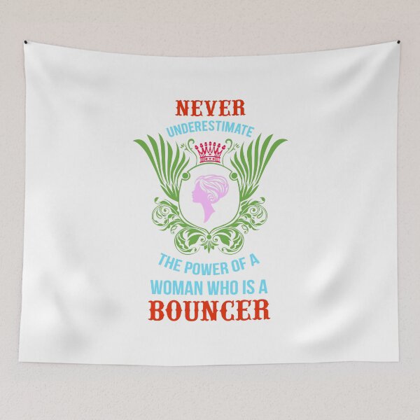 Item preview,  Never under estimate a Woman Bouncer...... designed and sold by BeautonFashions.