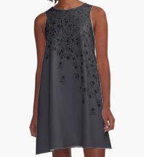 Noctis' Skull and Crossbones Shirt A-Line Dress