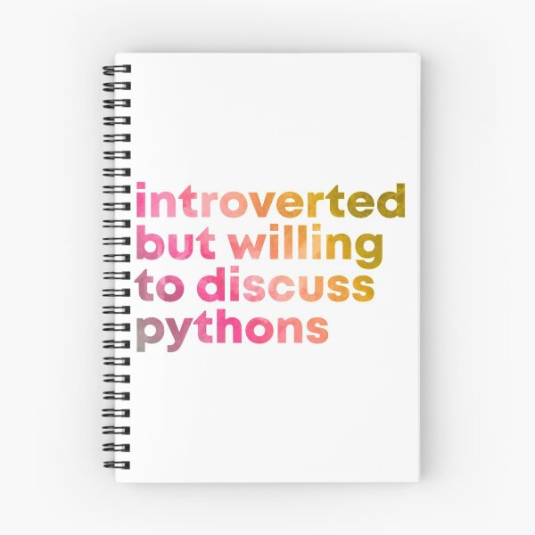Item preview, Introverted but willing to discuss Pythons in Watercolor  | Gift shirt designed and sold by trending-cats.