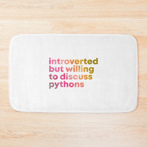 Item preview, Introverted but willing to discuss Pythons in Watercolor  | Gift shirt designed and sold by trending-cats.