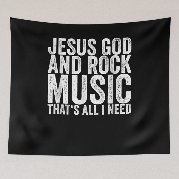 Item preview, Jesus God And Rock Music That's All I Need Gift  designed and sold by suzanso.