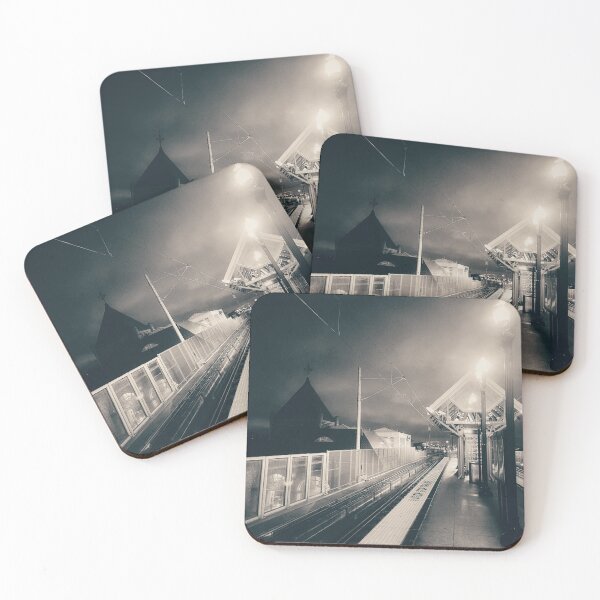 Item preview, Bayonne Train Station At Night designed and sold by ArtByMarinaM.