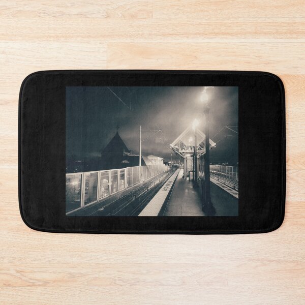 Item preview, Bayonne Train Station At Night designed and sold by ArtByMarinaM.