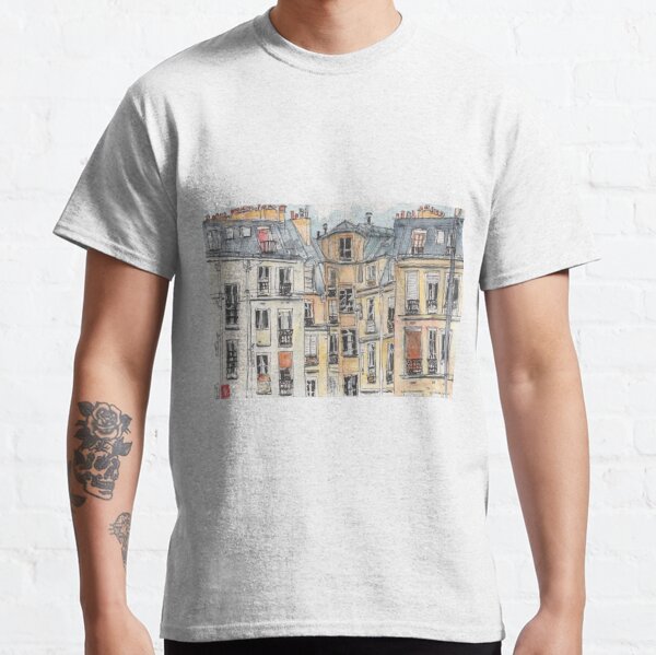 Paris terrace view Classic T-Shirt