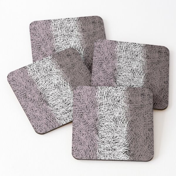 Item preview, Cool modern striped design pattern in pink, brown and white designed and sold by Susanna Schorr.