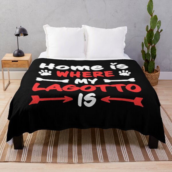 Item preview, Home is where my Lagotto Romagnolo is truffle dog saying designed and sold by madgrfx.