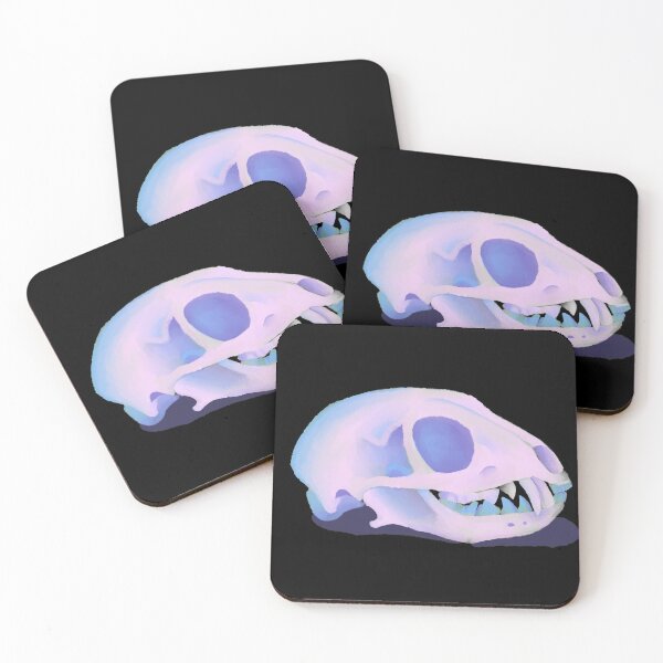 Item preview, Pastel Pink Cat Skull designed and sold by JurassicGems.