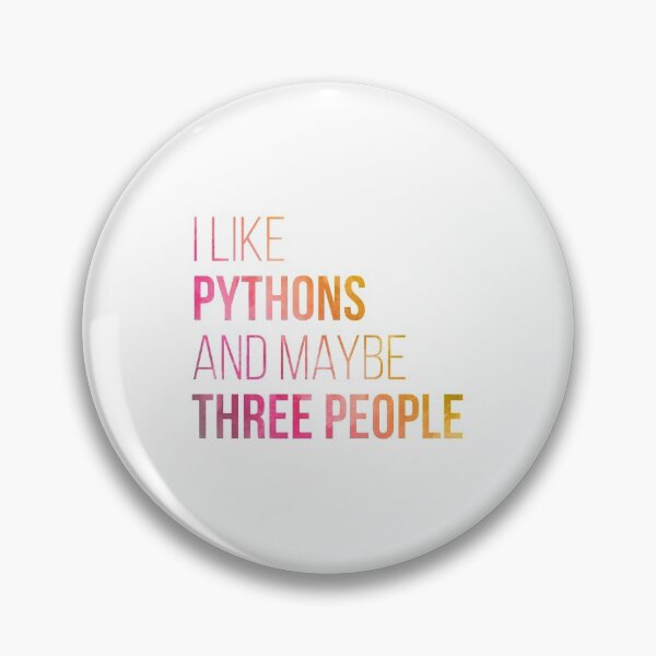 Item preview, I Like Pythons And Maybe Three People in Watercolor  | Gift shirt designed and sold by trending-cats.