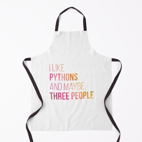 Item preview, I Like Pythons And Maybe Three People in Watercolor  | Gift shirt designed and sold by trending-cats.