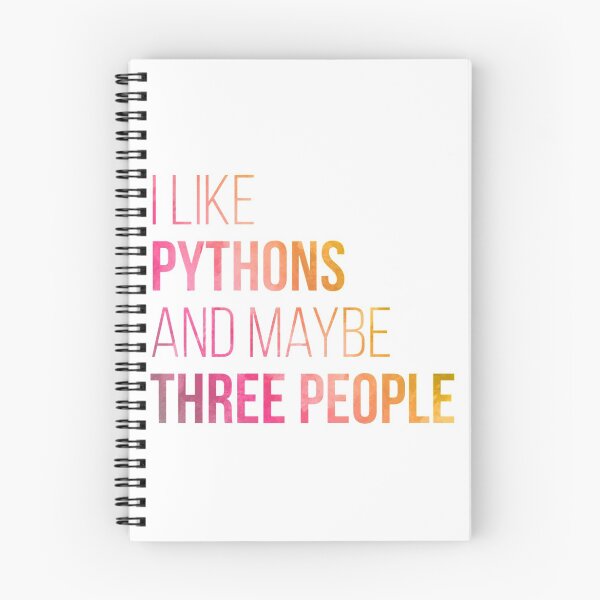 Item preview, I Like Pythons And Maybe Three People in Watercolor  | Gift shirt designed and sold by trending-cats.
