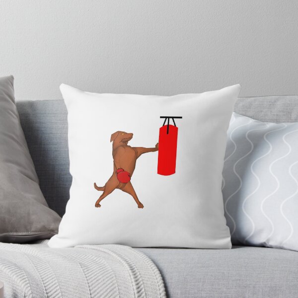 Artikelvorschau, Hund schlägt auf Boxsack ein entworfen und verkauft von SPF14.