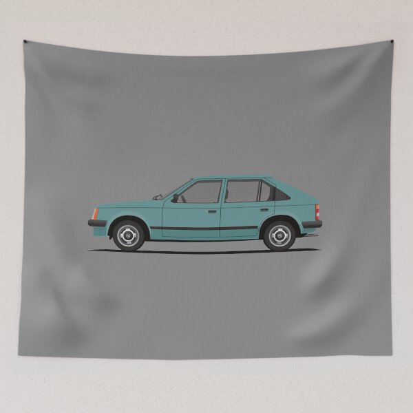Item preview, Kadett D - Astra Mk1 - turquoise designed and sold by knappidesign.