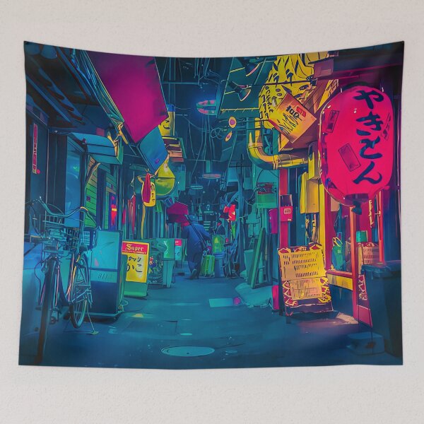 Item preview, Cyberpunk Night Street designed and sold by KaremaJ.