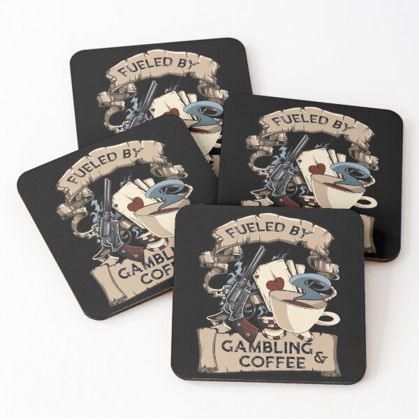 Item preview, Fueled By Gambling And Coffee Gambler Coffee Lover designed and sold by OmmeDesigns.