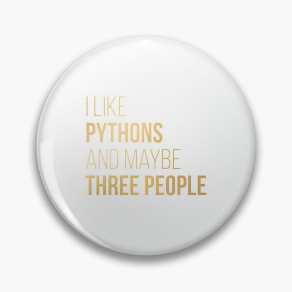 Item preview, I Like Pythons And Maybe Three People in Gold  | Gift shirt designed and sold by trending-cats.