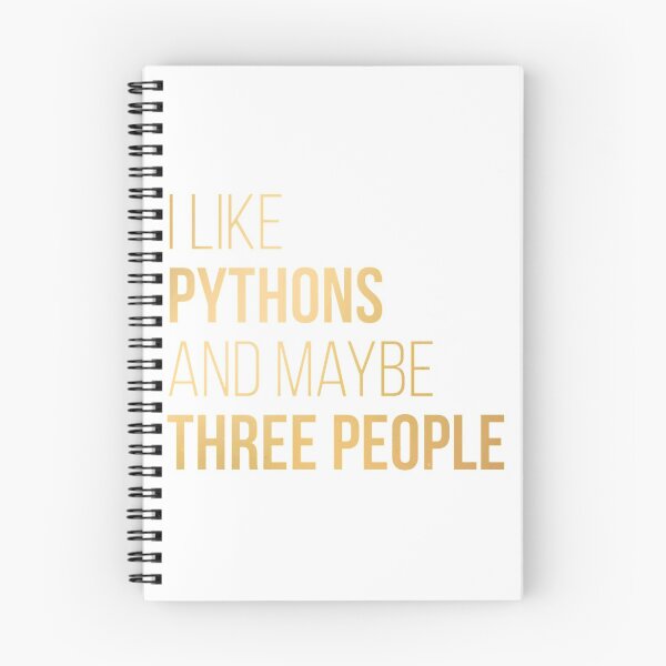 Item preview, I Like Pythons And Maybe Three People in Gold  | Gift shirt designed and sold by trending-cats.