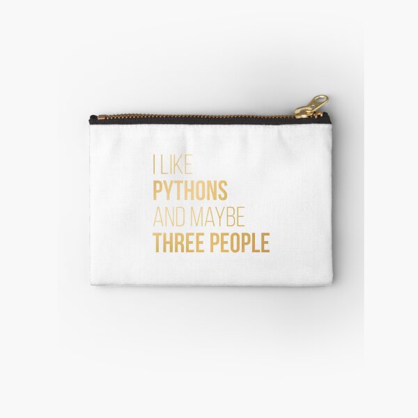 Item preview, I Like Pythons And Maybe Three People in Gold  | Gift shirt designed and sold by trending-cats.