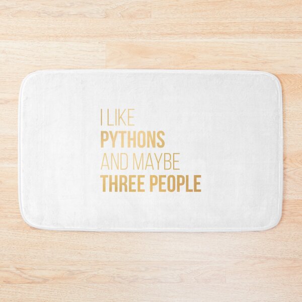 Item preview, I Like Pythons And Maybe Three People in Gold  | Gift shirt designed and sold by trending-cats.