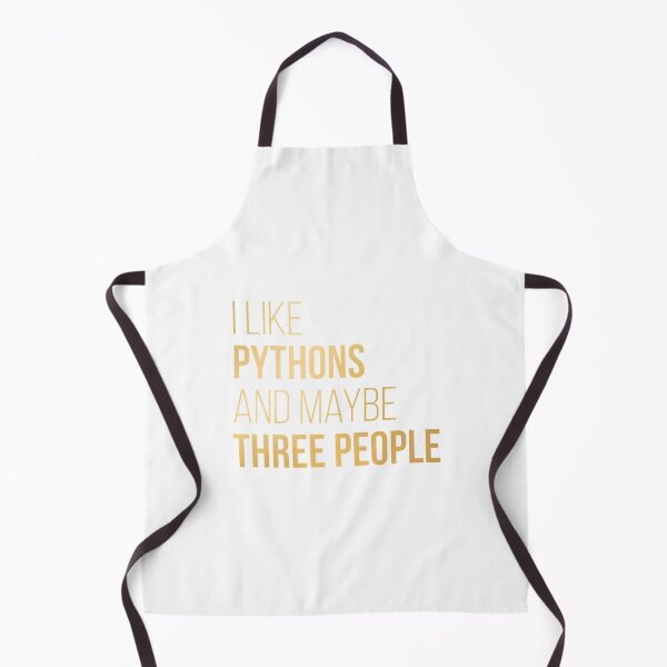 Item preview, I Like Pythons And Maybe Three People in Gold  | Gift shirt designed and sold by trending-cats.