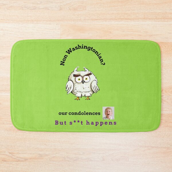 Item preview, "Condolences to non Washingtonians"  (owl) designed and sold by skoumpourdides.