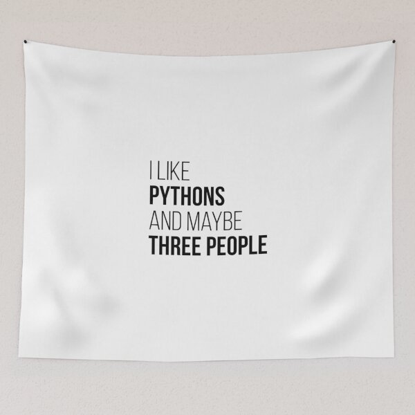 Item preview, I Like Pythons And Maybe Three People  | Gift shirt designed and sold by trending-cats.