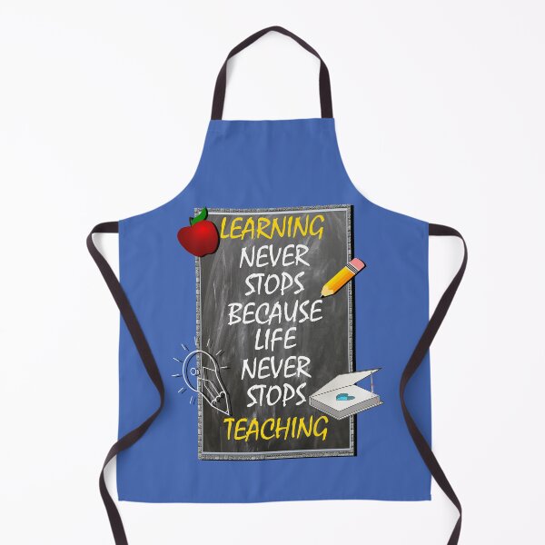 Item preview, Inspirational Quote, Learning Never Stops Because Life Never Stops Teaching designed and sold by Cute & Sassy Custom Gifting Boutiques.