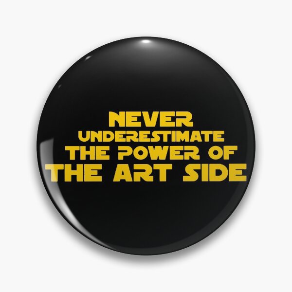 Item preview, Never Underestimate the Power of the Art Side (Yellow) designed and sold by artsadvocate.