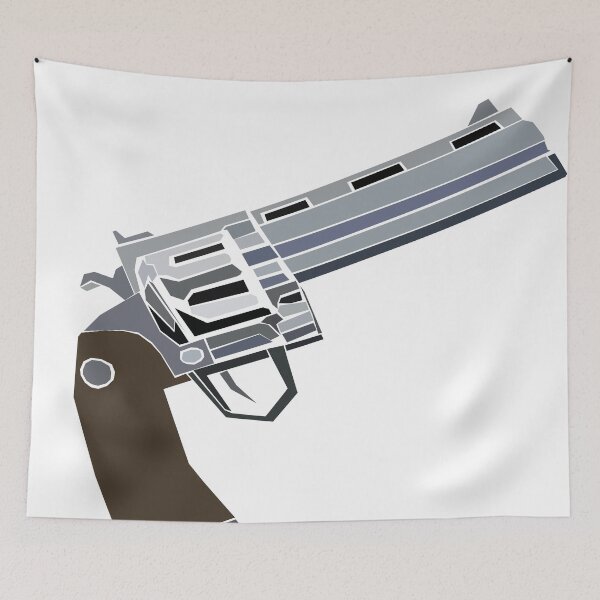 Aperçu de l'œuvre Revolver Poly Art Sticker créée et vendue par boredartstudio.