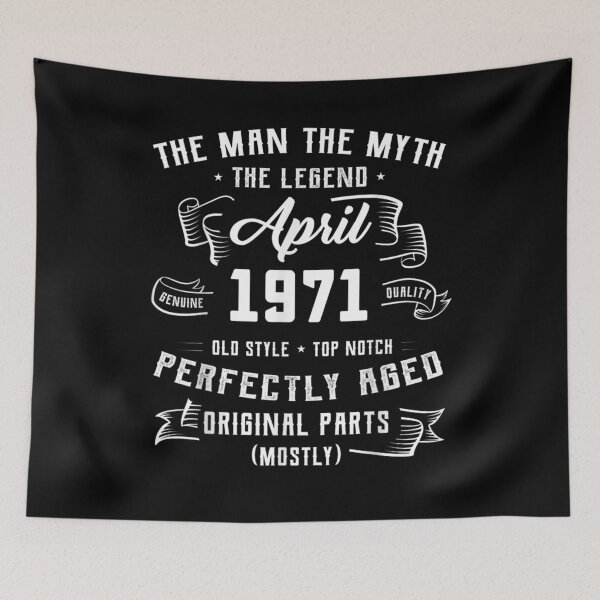 Item preview, Man Myth Legend April 1971 50th Birthday For 50 Yrs Old Gift  designed and sold by suzanso.