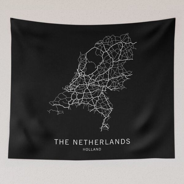 Item preview, The Netherlands Road Map designed and sold by clarkstpress.