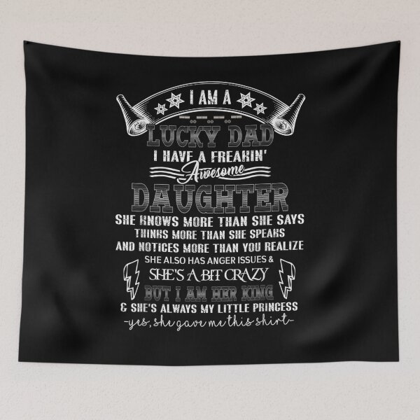 Item preview, Mens Lucky Dad I Have Awesome Daughter Fun Daddy Fathers Day Gift  designed and sold by suzanso.
