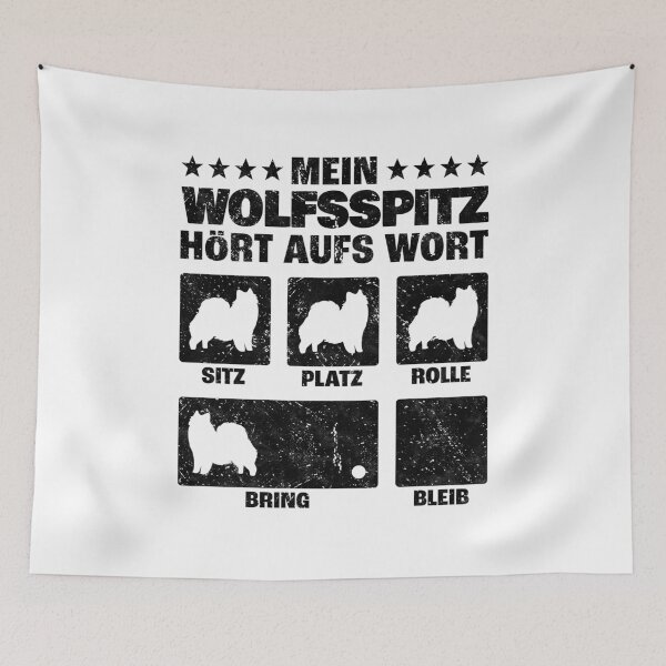 Item preview, Wolfsspitz dog tricks German Spitz dog trainer humor designed and sold by madgrfx.