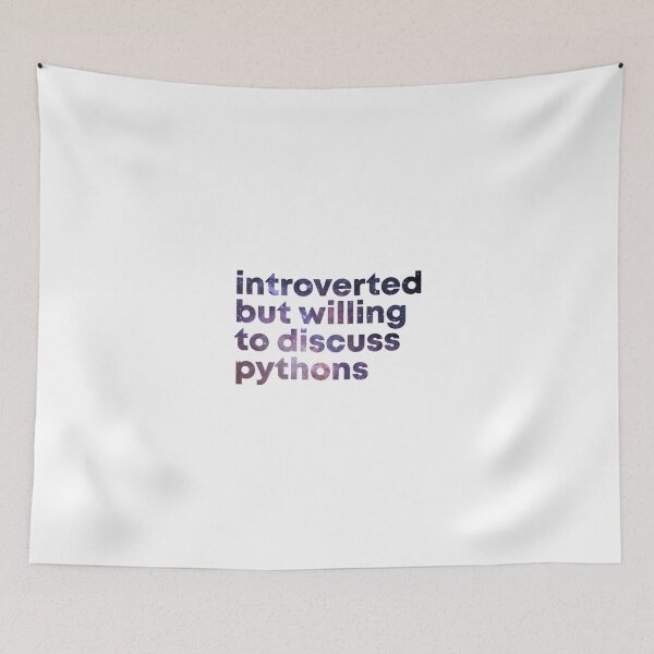 Item preview, Introverted but willing to discuss Pythons  | Gift shirt designed and sold by trending-cats.
