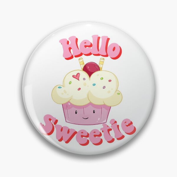 Item preview, Hello Sweetie Kawaii Cupcake. Cute kawaii cupcake designed and sold by SkandiCat.