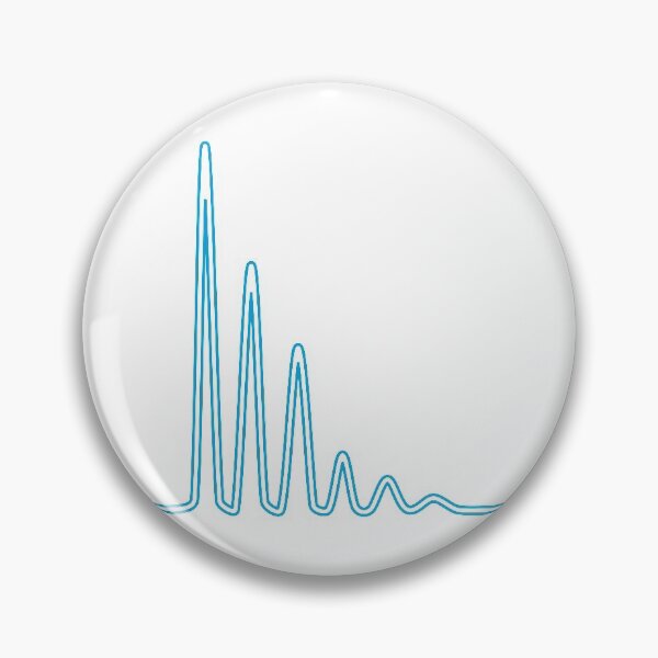 Item preview, Mass Peak Envelope - Blue on Light Background designed and sold by Artsy-Chemist.