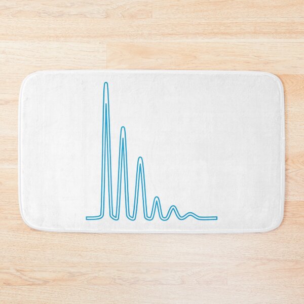 Item preview, Mass Peak Envelope - Blue on Light Background designed and sold by Artsy-Chemist.