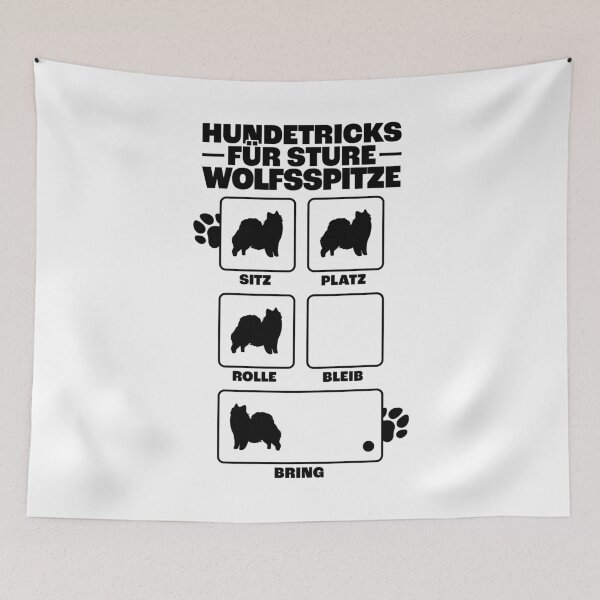 Item preview, Keeshond dog tricks German Spitz dog trainer humor designed and sold by madgrfx.