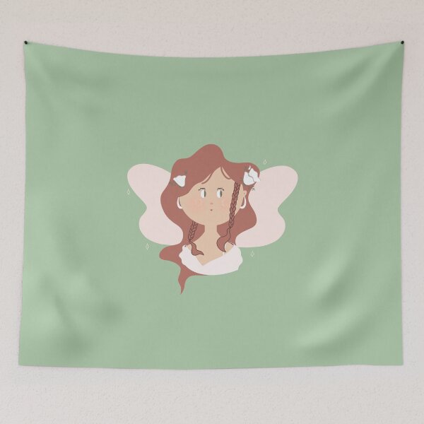 Item preview, Pink Butterfly Fairy Girl designed and sold by CozyBerry Creations.