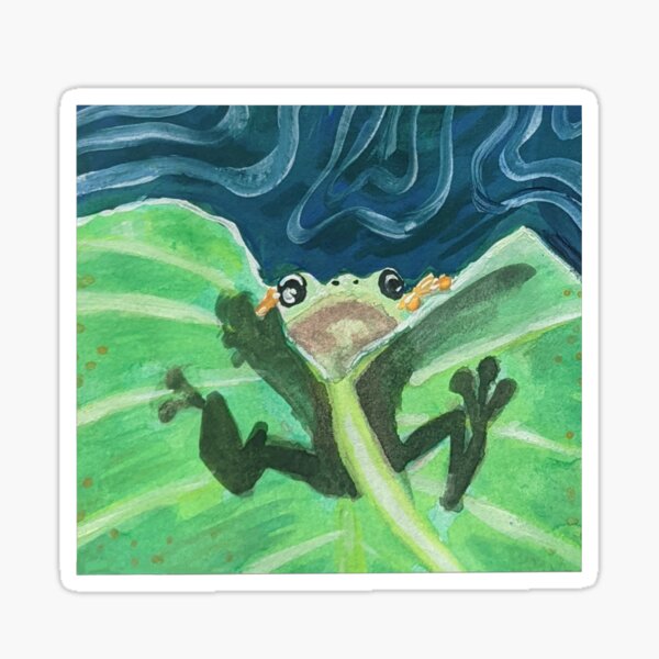 Item preview, Frog Gang-just the one with the leaf  designed and sold by artsymaren.