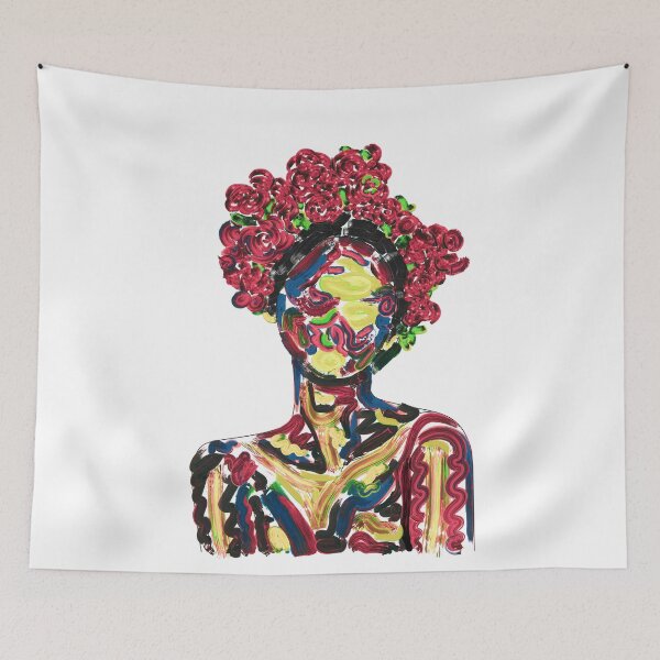 Item preview, Copy of Woman with crown of roses painting art designed and sold by AznavourByKarin.