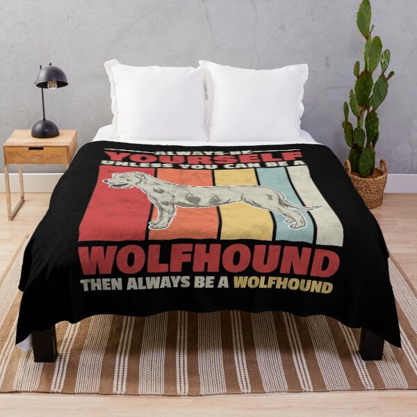 Artikelvorschau, Sei ein Irischer Wolfshund lustiger Windhund Spruch entworfen und verkauft von madgrfx.