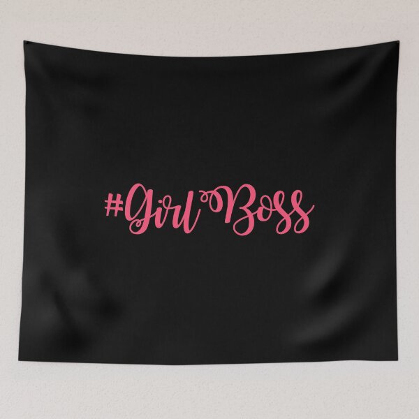 Item preview, #GirlBoss in Pink Script designed and sold by Bumblefuzzies.