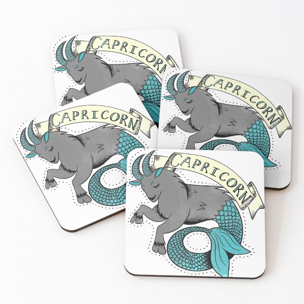Item preview, Zodiac Capricorn Tattoo Print designed and sold by JurassicGems.