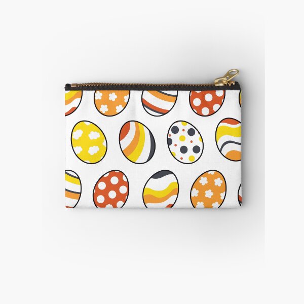Item preview, Egg Pattern | Yellow Orange Gray | Stripes Clouds Flowers Dots | White designed and sold by Wintre2.