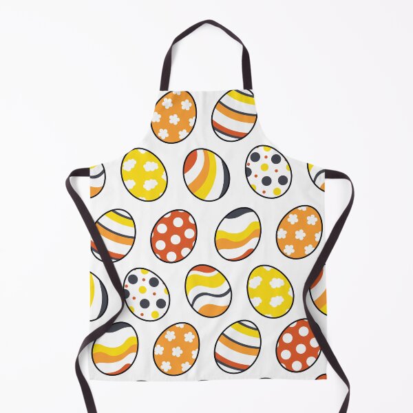 Item preview, Egg Pattern | Yellow Orange Gray | Stripes Clouds Flowers Dots | White designed and sold by Wintre2.